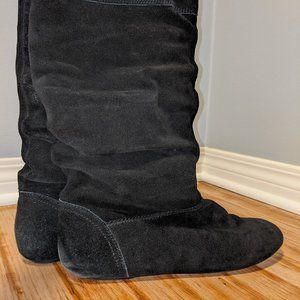 Sam & Libby Black Priscilla Suede Boots